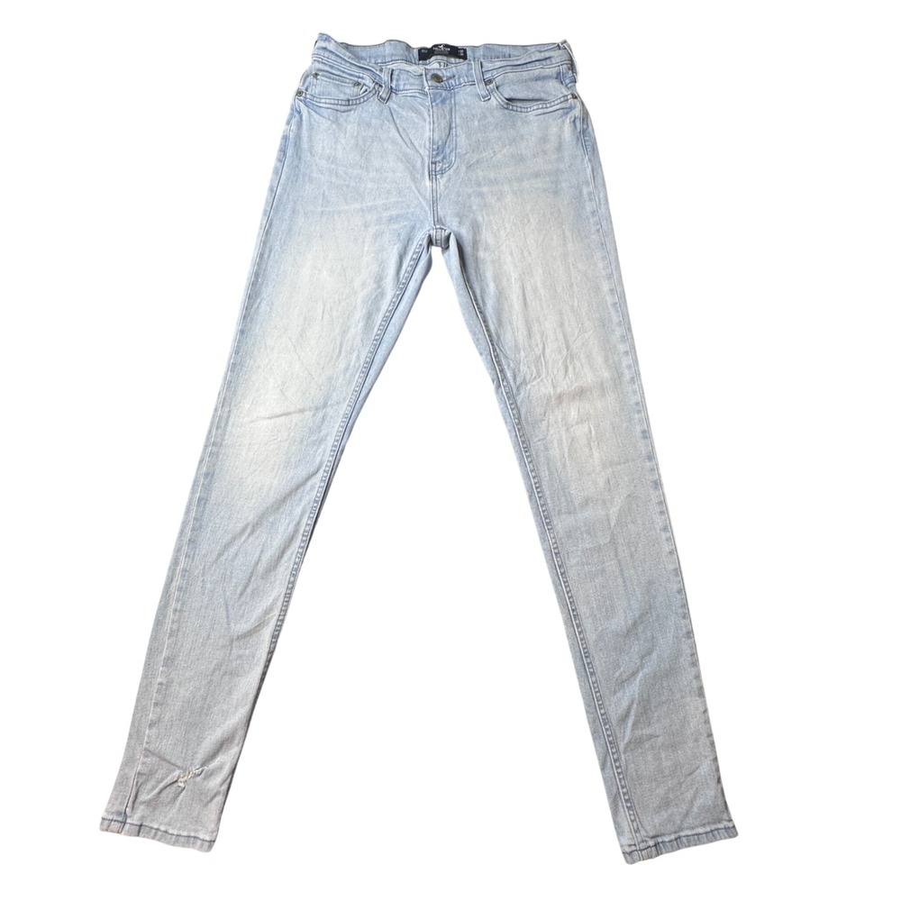 Hollister‎ Jeans Mens 30x36 (30x32) Blue Athletic Skinny Epic Flex Light Wash